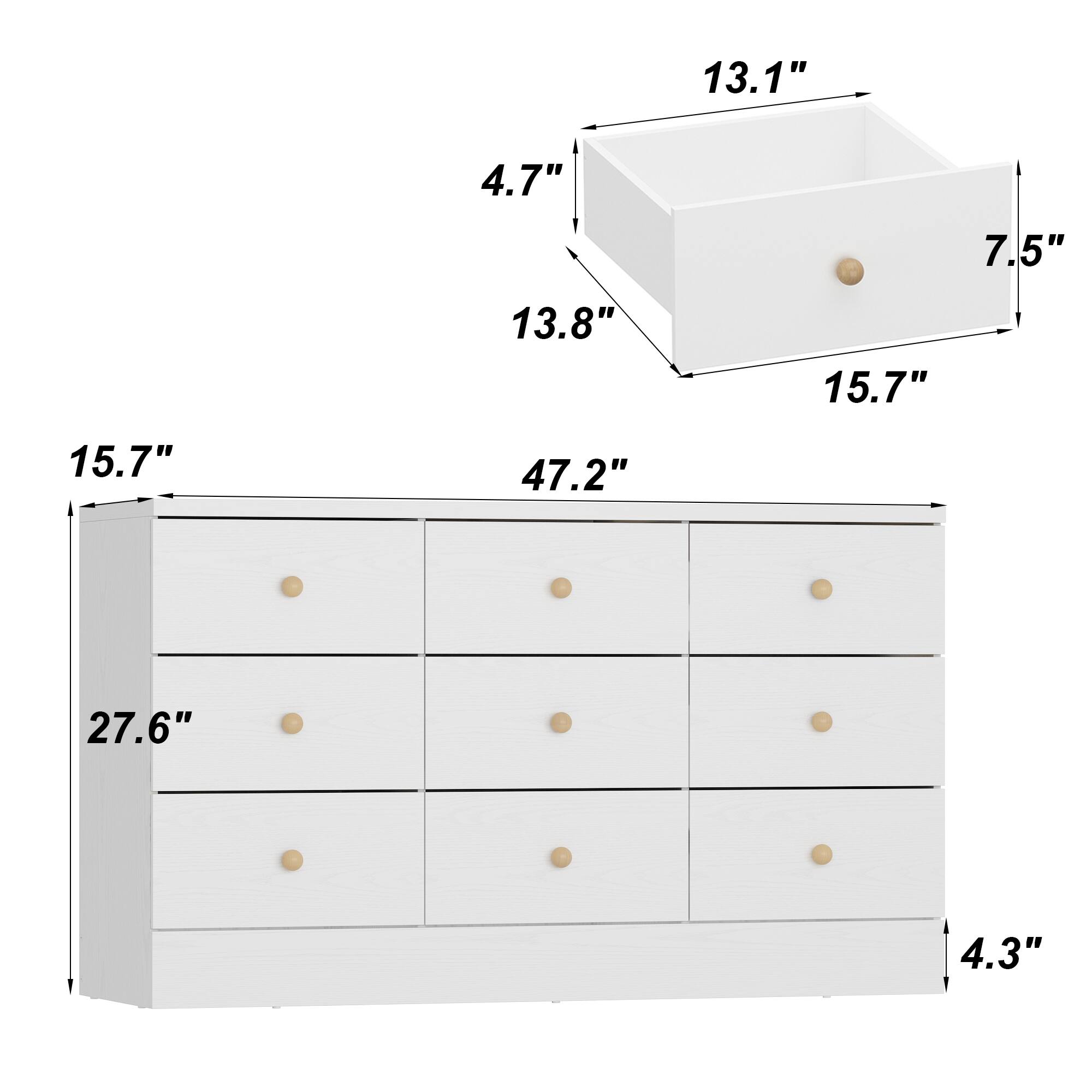 13.1"  
4.7"  
7.5"  
13.8"  
15.7"  
15.7"  
47.2"  
27.6"  
4.3"