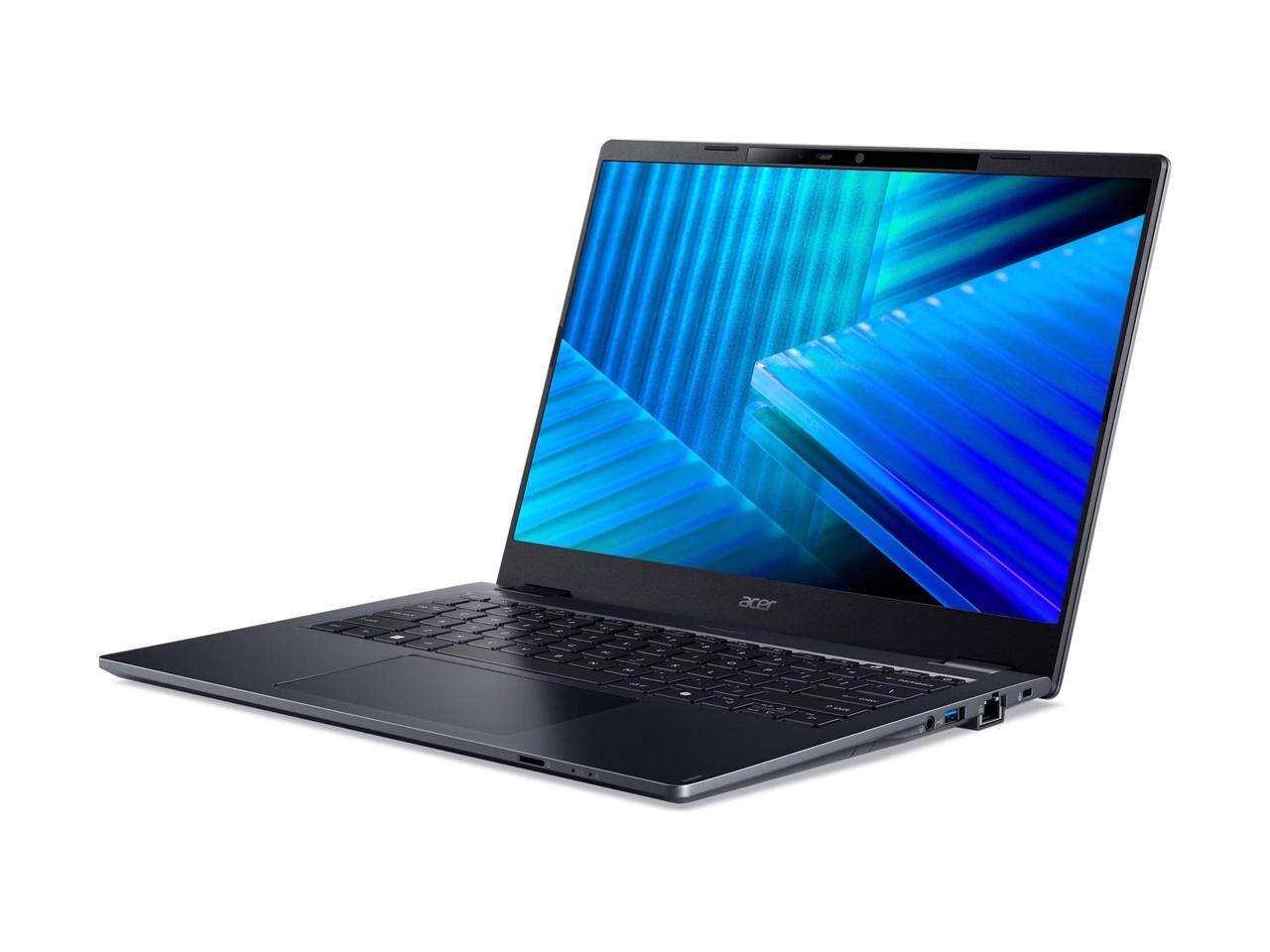 Alt View 2. Acer - Acer TravelMate P4 14" WUXGA Intel Core Ultra 7 255U 16GB 1TB SSD Win 11 Pro Wi-Fi 7 laptop - Blue.