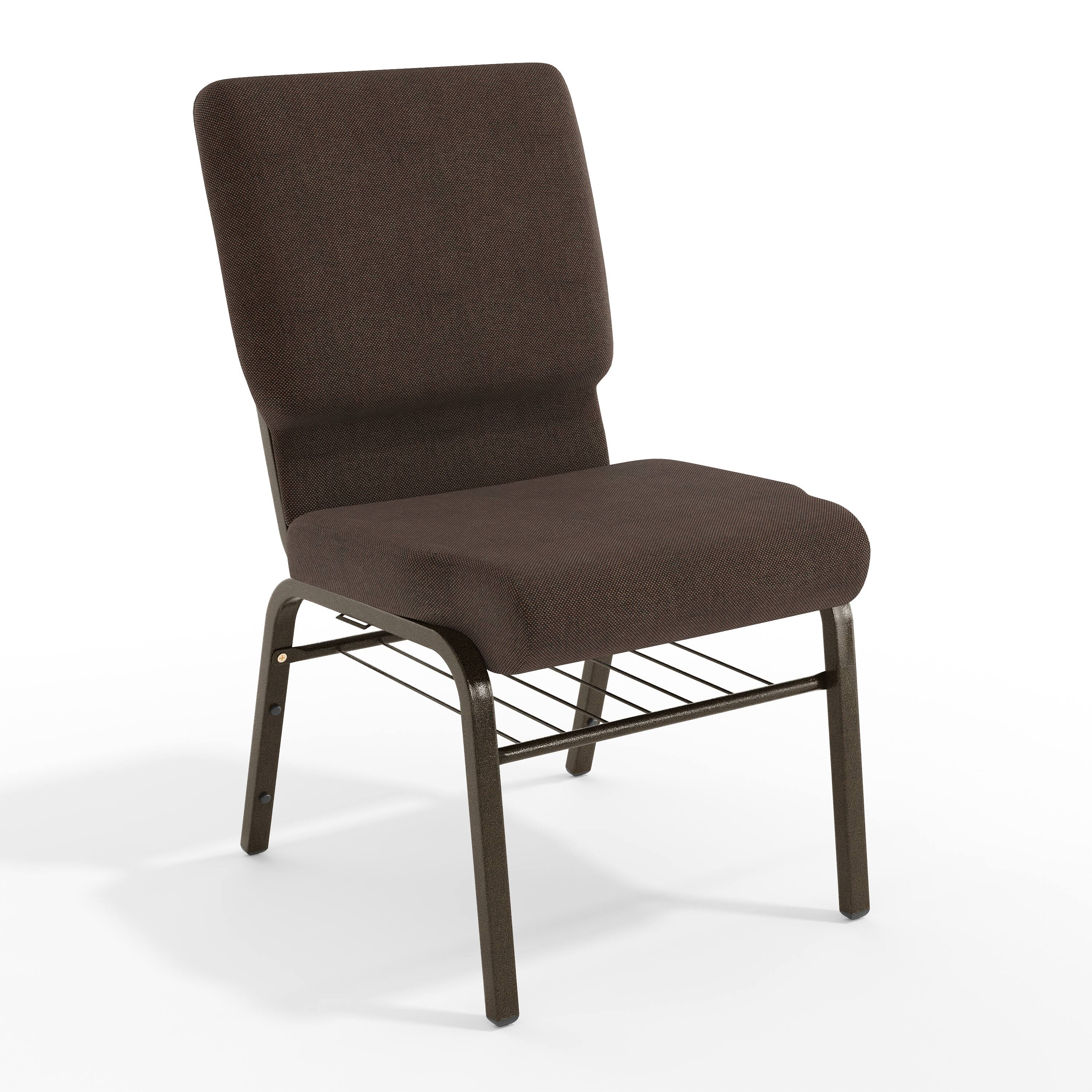 Brown Fabric/Gold Vein Frame