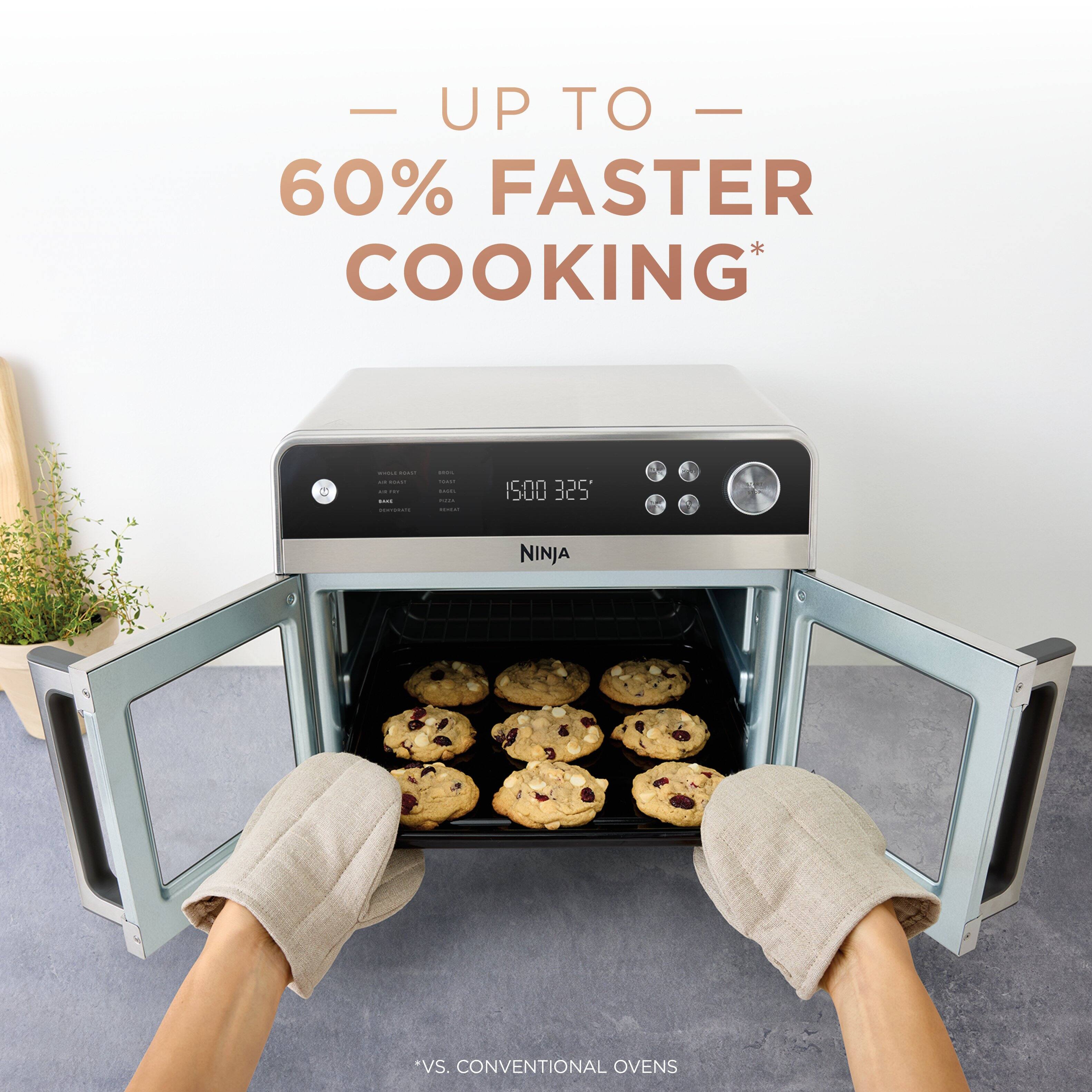 - UP TO 60% FASTER COOKING*  
- VS. CONVENTIONAL OVENS