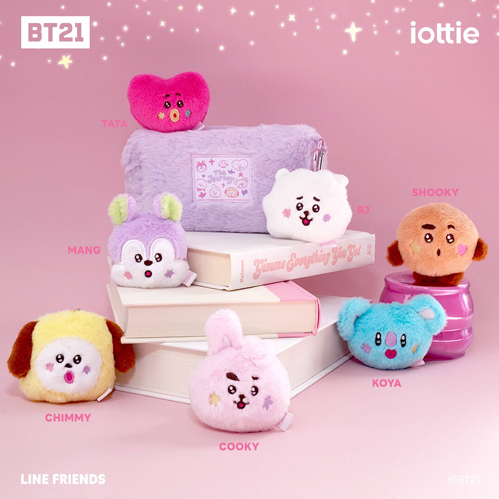 BT21 iottie TATA + The RJ SHOOKY MANG CHIMMY COOKY KOYA LINE FRIENDS