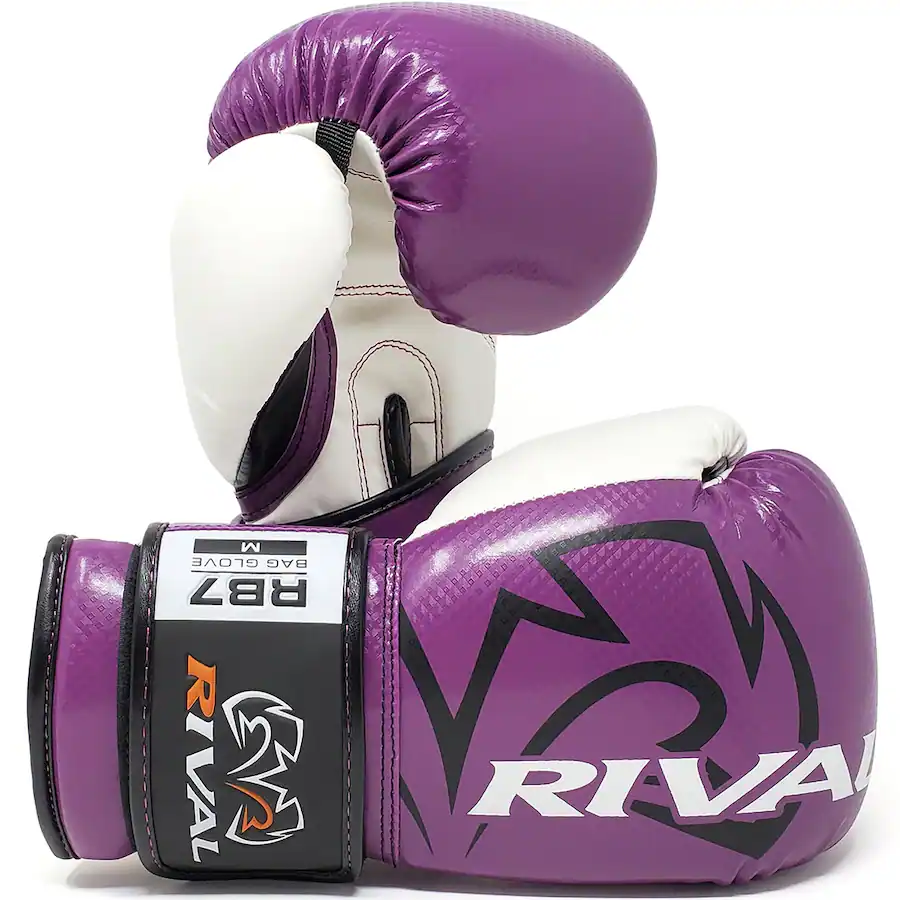 Rival Rb7 RIVAL Boxing RB7 Fitness Plus Hook and Loop Bag Gloves Large Purple ...