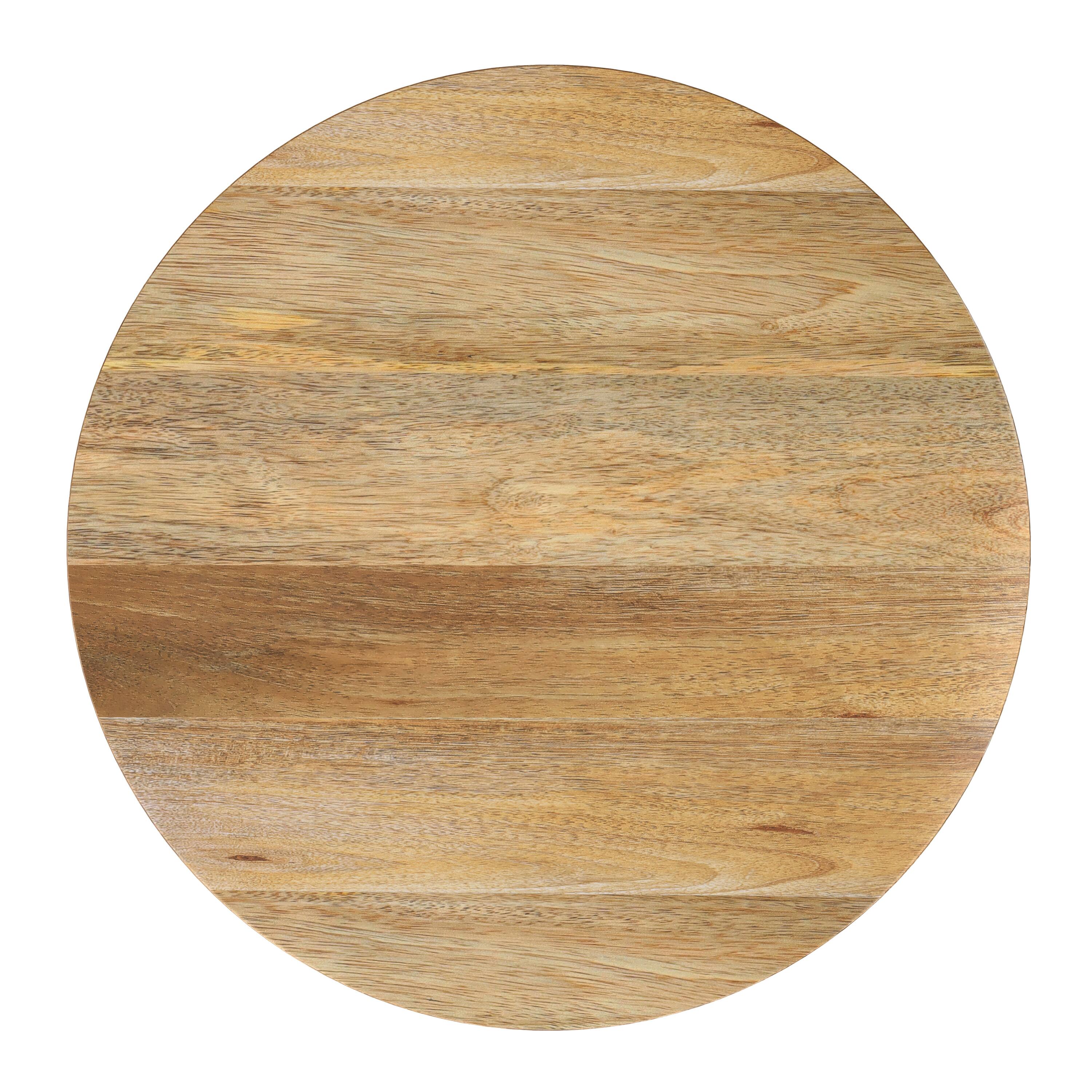 Alt View 2. Simpli Home - Elmbrook 21 inch Wide Solid Mango Modern End Table in Natural, Assembled - Natural.