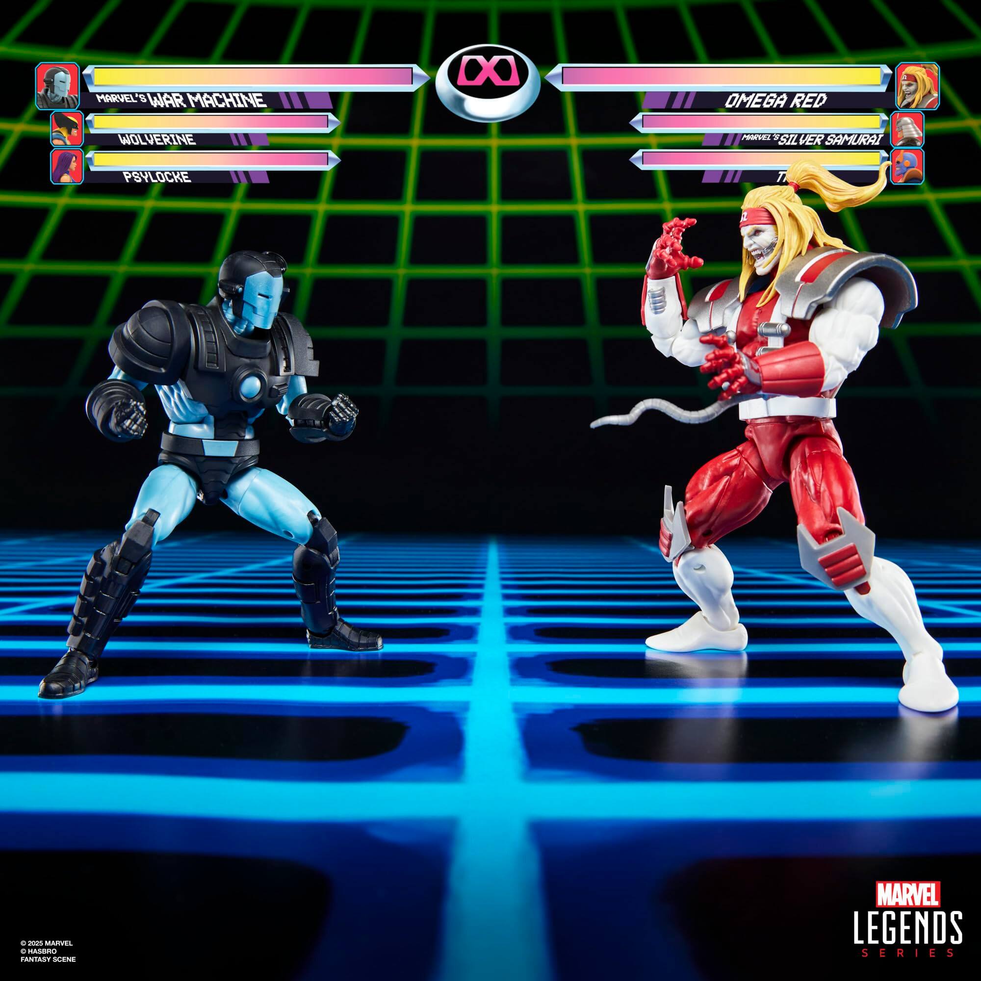 MARVEL'S WAR MACHINE  
OMEGA RED  
WOLVERINE  
PSYLOCKE  
MARVEL'S SILVER SAMURAI  

MARVEL LEGENDS SERIES