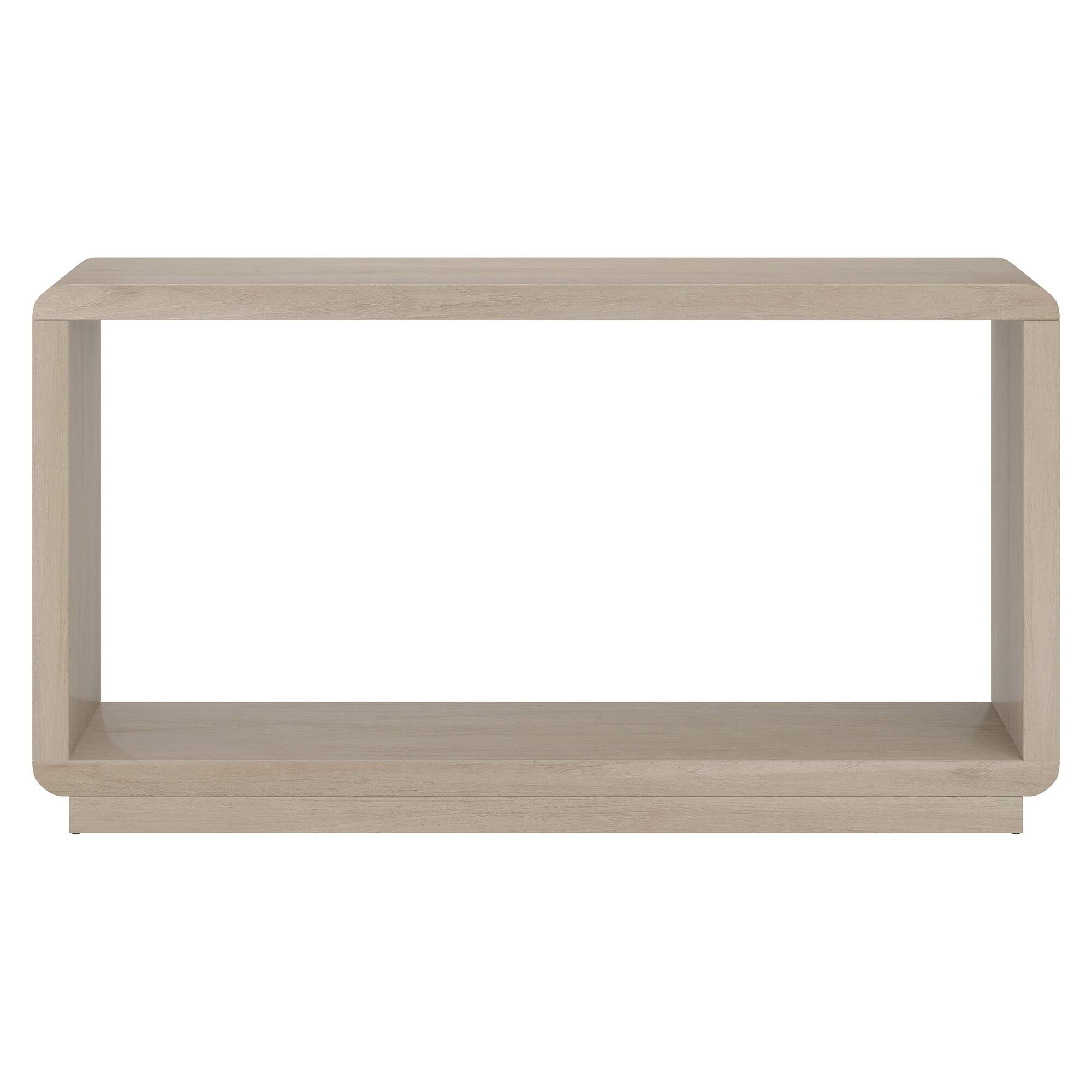 Angle. Hudson&Canal - Lonni 55" Rectangular Console Table - White.