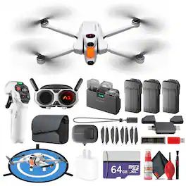 Antigravity - A1 Infinity Bundle Drone 8K 360 Camera 3 Batteries (DE001-03) + 64GB Card + Landing Pad + More (29pc Kit)
