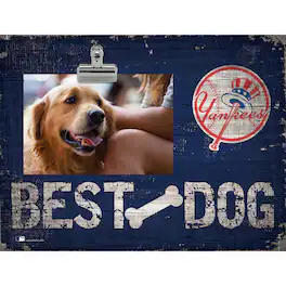 Fan Creations - New York Yankees 10.5" x 8" Best Dog Clip Photo Frame - Multicolor