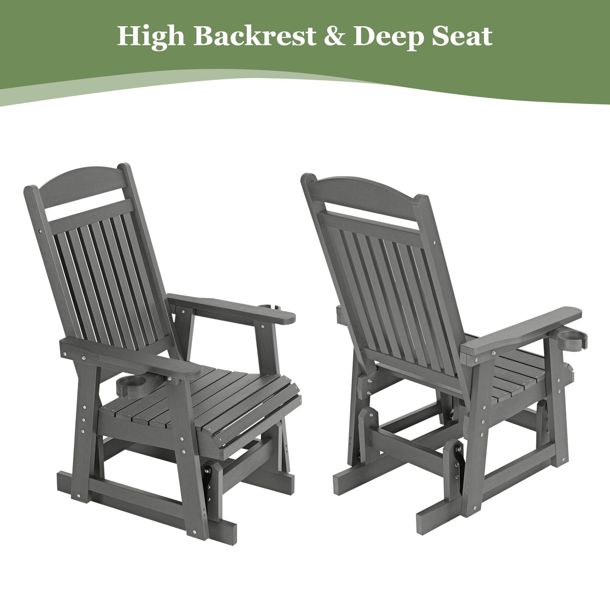 High Backrest & Deep Seat