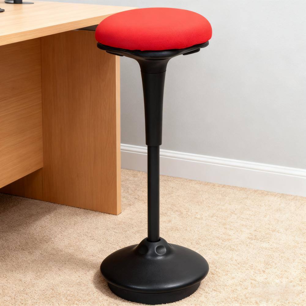 Alt View 4. TinyHomie - Dynamic Active Stool – Move Adjust and Energize Your Workspace with Ergonomic Flair - Red.