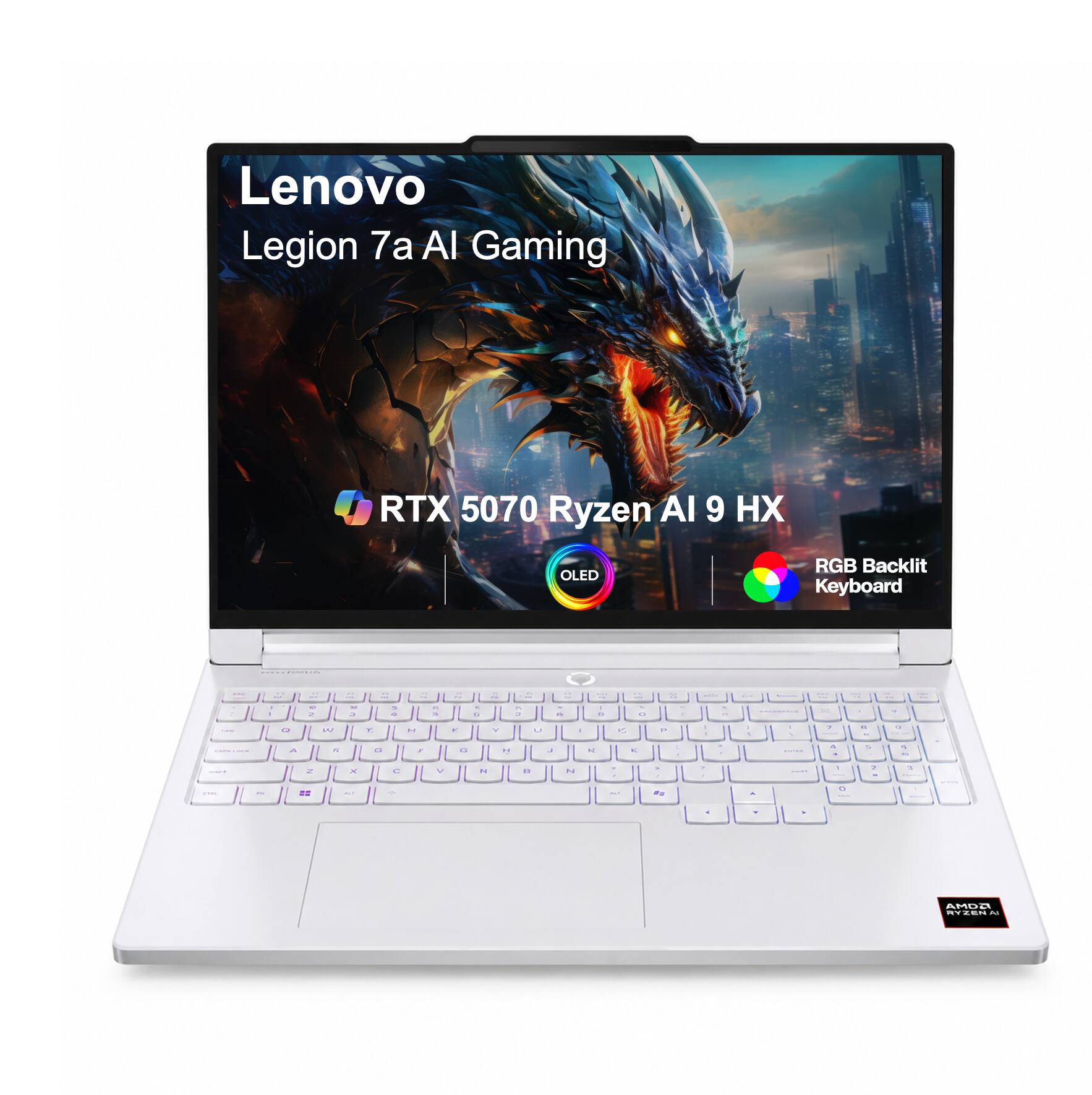 Lenovo Legion 7a AI Gaming  
RTX 5070 Ryzen AI 9 HX  
OLED  
RGB Backlit Keyboard