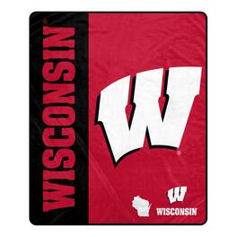 Pegasus - Wisconsin Badgers 50" x 60" Endzone Ultra Soft Throw Blanket - Multicolor