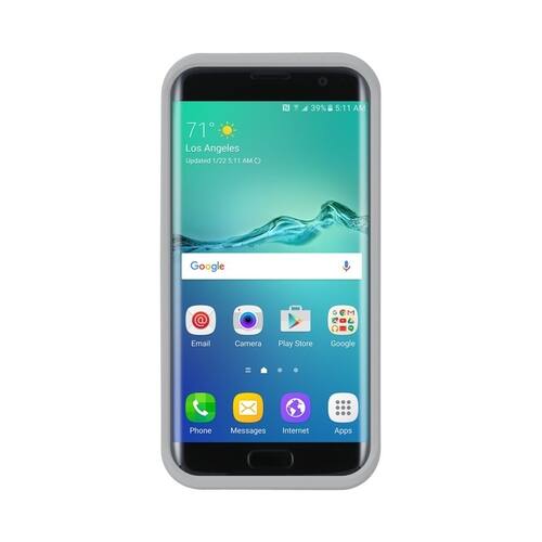 Incipio - PERFORMANCE Back Cover for Samsung Galaxy S7 edge - White, Orange - Larger Front