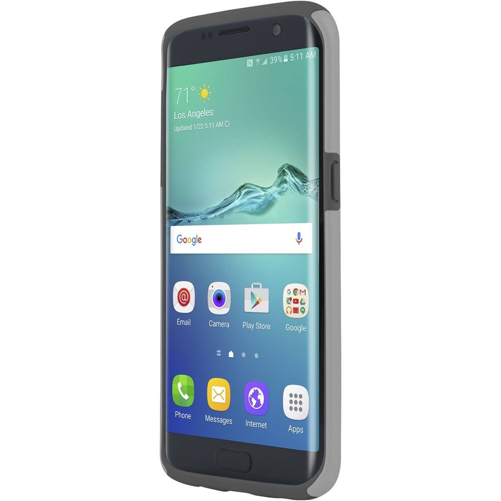 Front. Incipio - DualPro Back Cover for Samsung Galaxy S7 edge - Gray.