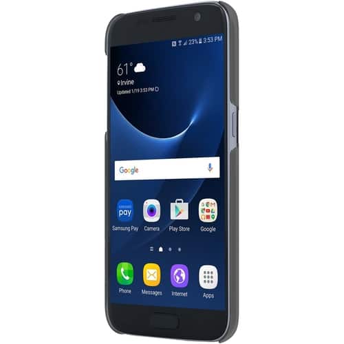 Incipio - Feather Pure Back Cover for Samsung Galaxy S7 - Black - Larger Front