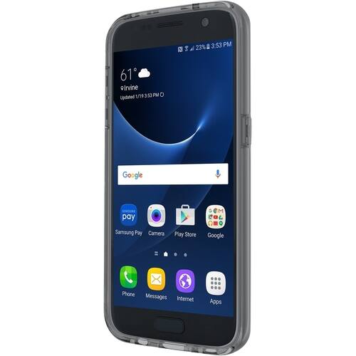 Incipio - Octane Pure Back Cover for Samsung Galaxy S7 - Gray, Translucent - Larger Front