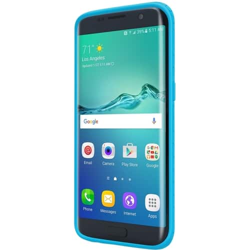 Incipio - Octane Back Cover for Samsung Galaxy S7 edge - Blue, Frost - Larger Front