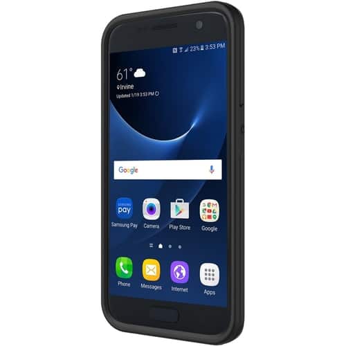 Incipio - PERFORMANCE Back Cover for Samsung Galaxy S7 - Black - Larger Front