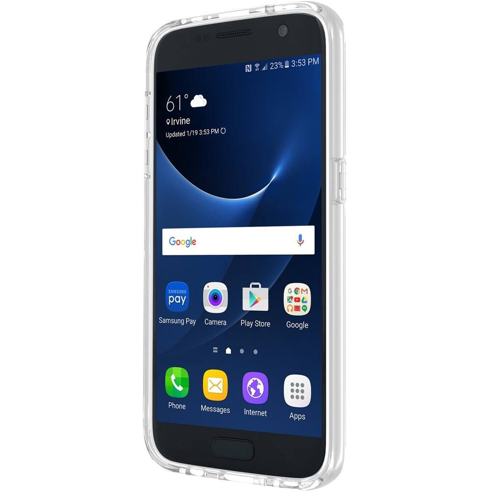 Front. Incipio - Octane Back Cover for Samsung Galaxy S7 - Clear.