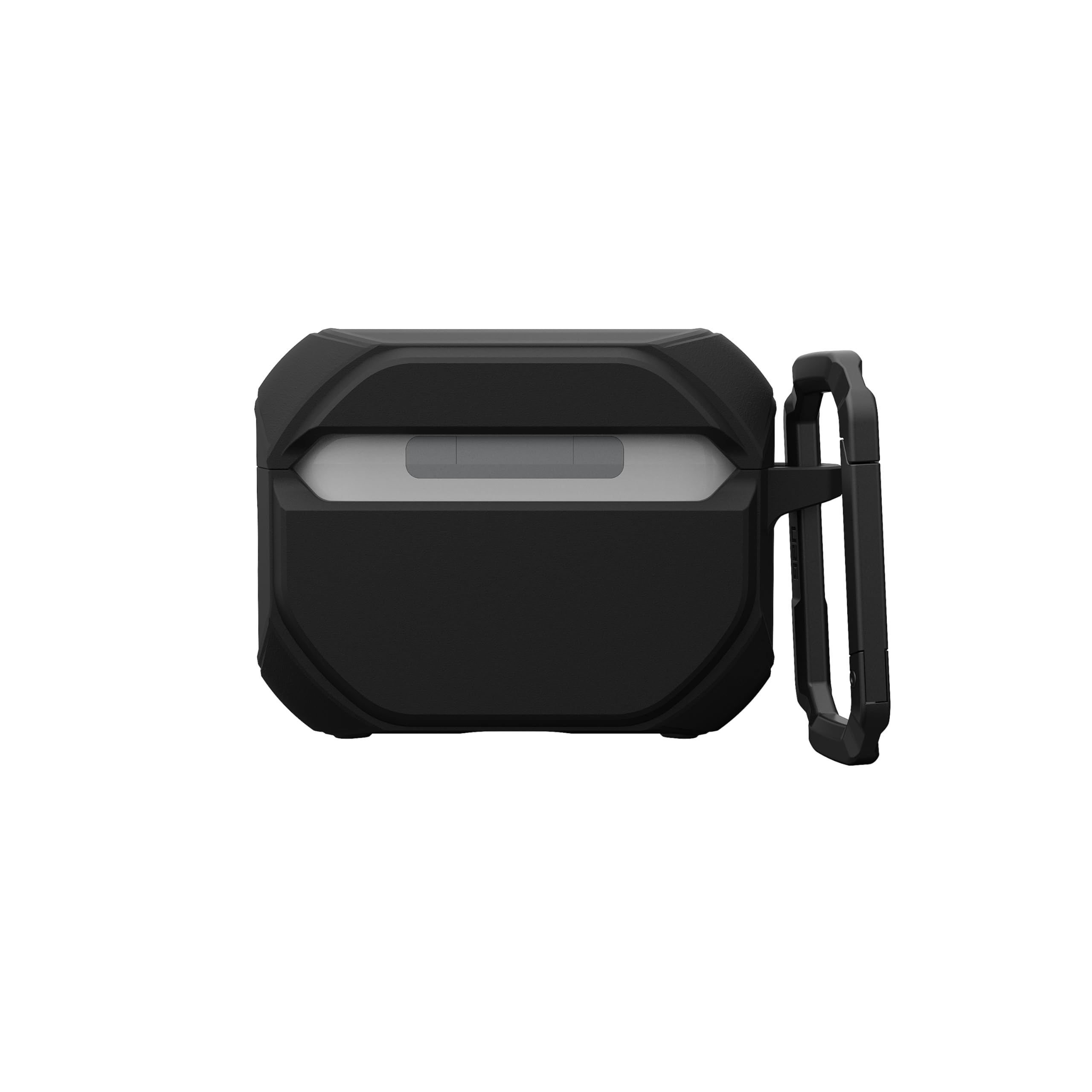 Alt View 5. UAG - AirPods Pro 3rd Gen Case w/ Built-in Phone Stand & Detachable Carabiner Clip, Rugged Protective Cover, Monarch - Black/Aged Bronze.
