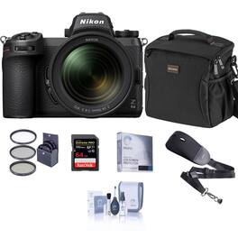 Bundle - Nikon - Z 6II Mirrorless Camera with NIKKOR Z 24-70mm f/4 S Lens with 64GB SD Card, Bag, Screen Protector, Sling