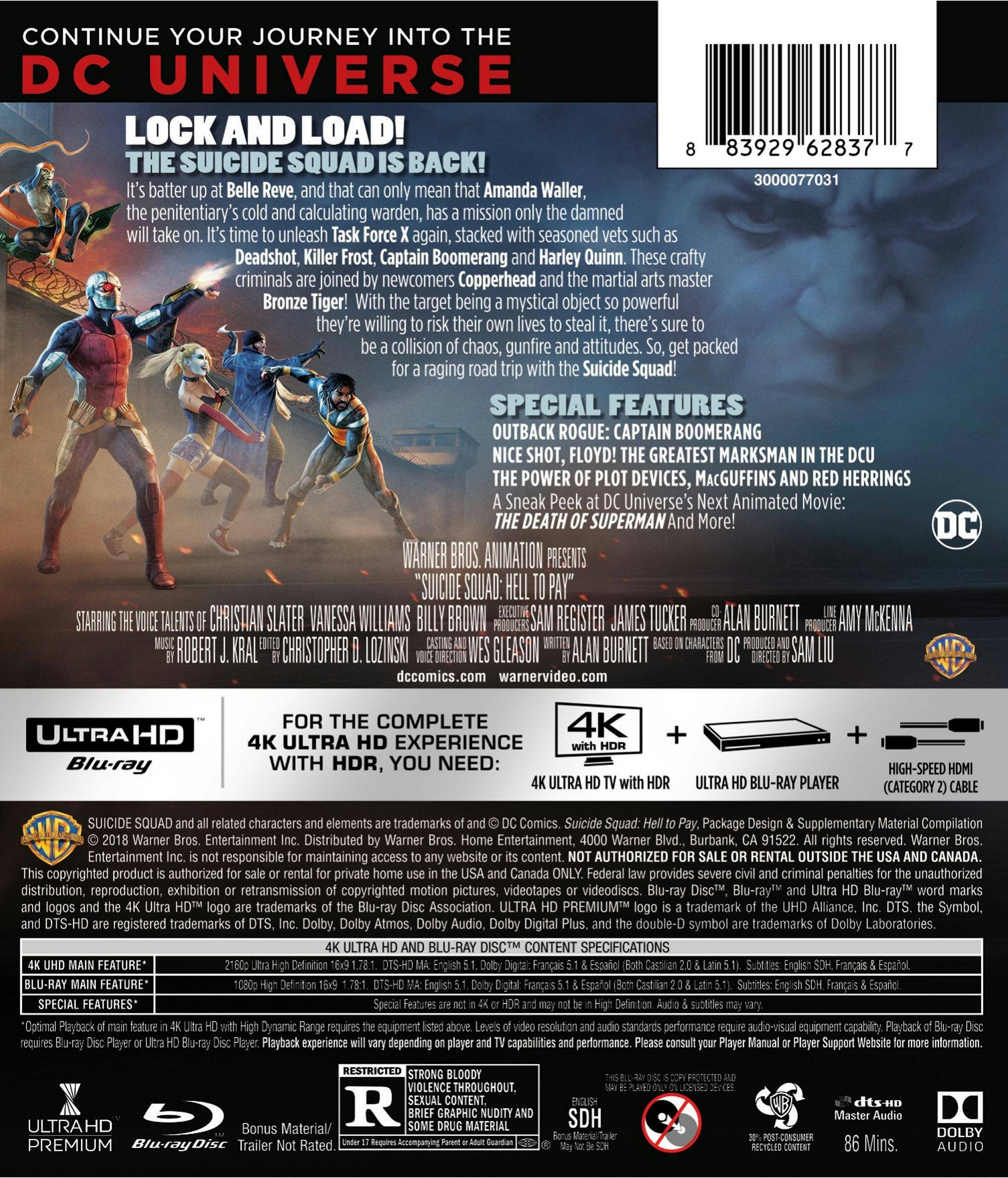 Back. DCU: Suicide Squad: Hell To Pay [UHD].
