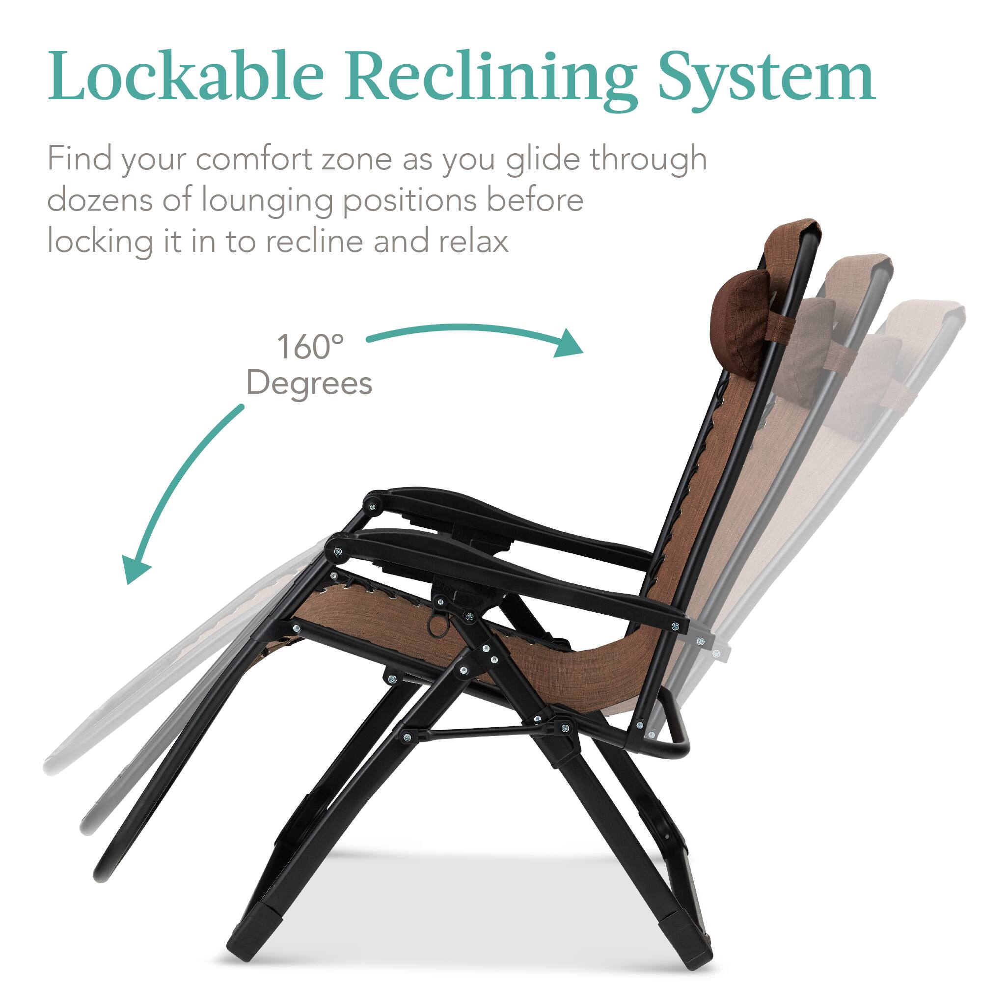 Lockable Reclining System

Find your comfort zone as you glide through dozens of lounging positions before locking it in to recline and relax

160 Degrees