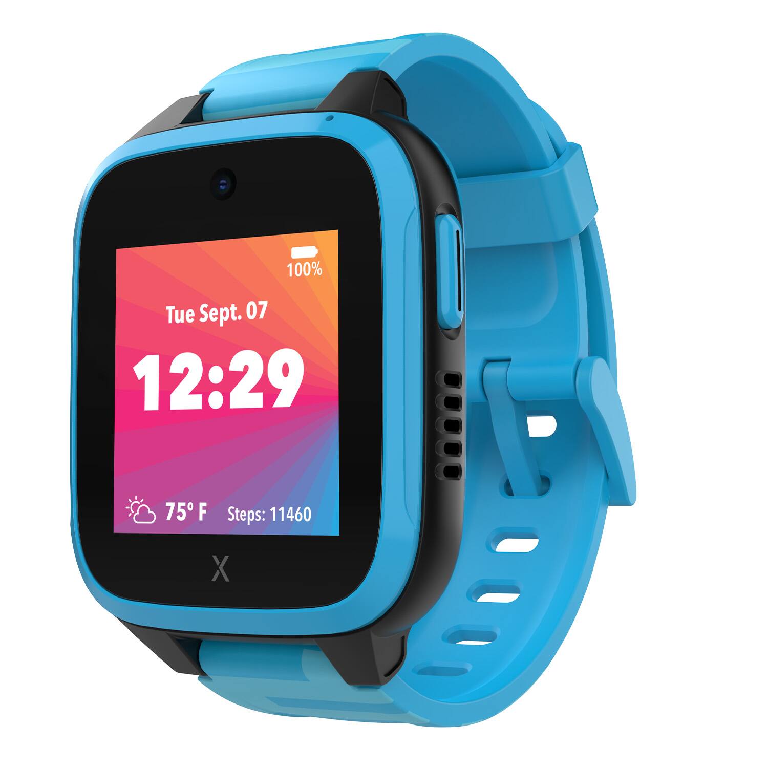 The text on the image reads: "100% Tue Sept. 07 12:29 75 F Steps: 11460 X."