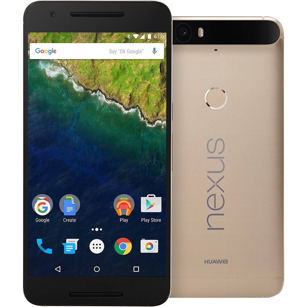 Alt View 11. Huawei - Refurbished Google Nexus 6P 4G with 64GB Memory Cell Phone (Unlocked).