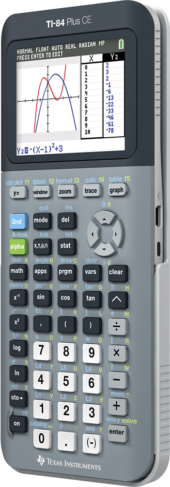 Buy: Texas Instruments TI‑84 Plus CE Graphing Calculator 84PLCE/TBL/1L1/Q