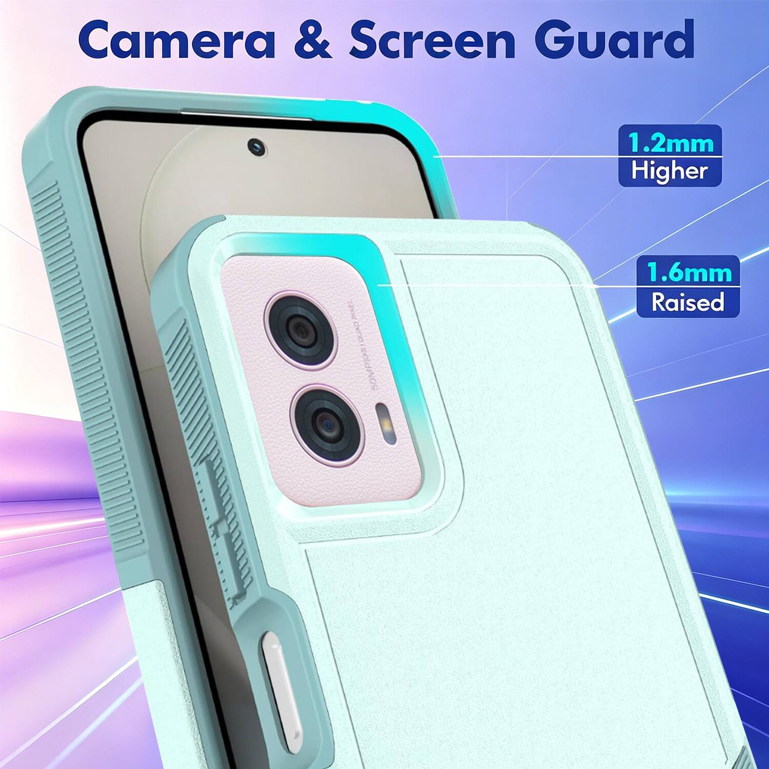 Camera & Screen Guard

1.2mm Higher

1.6mm Raised