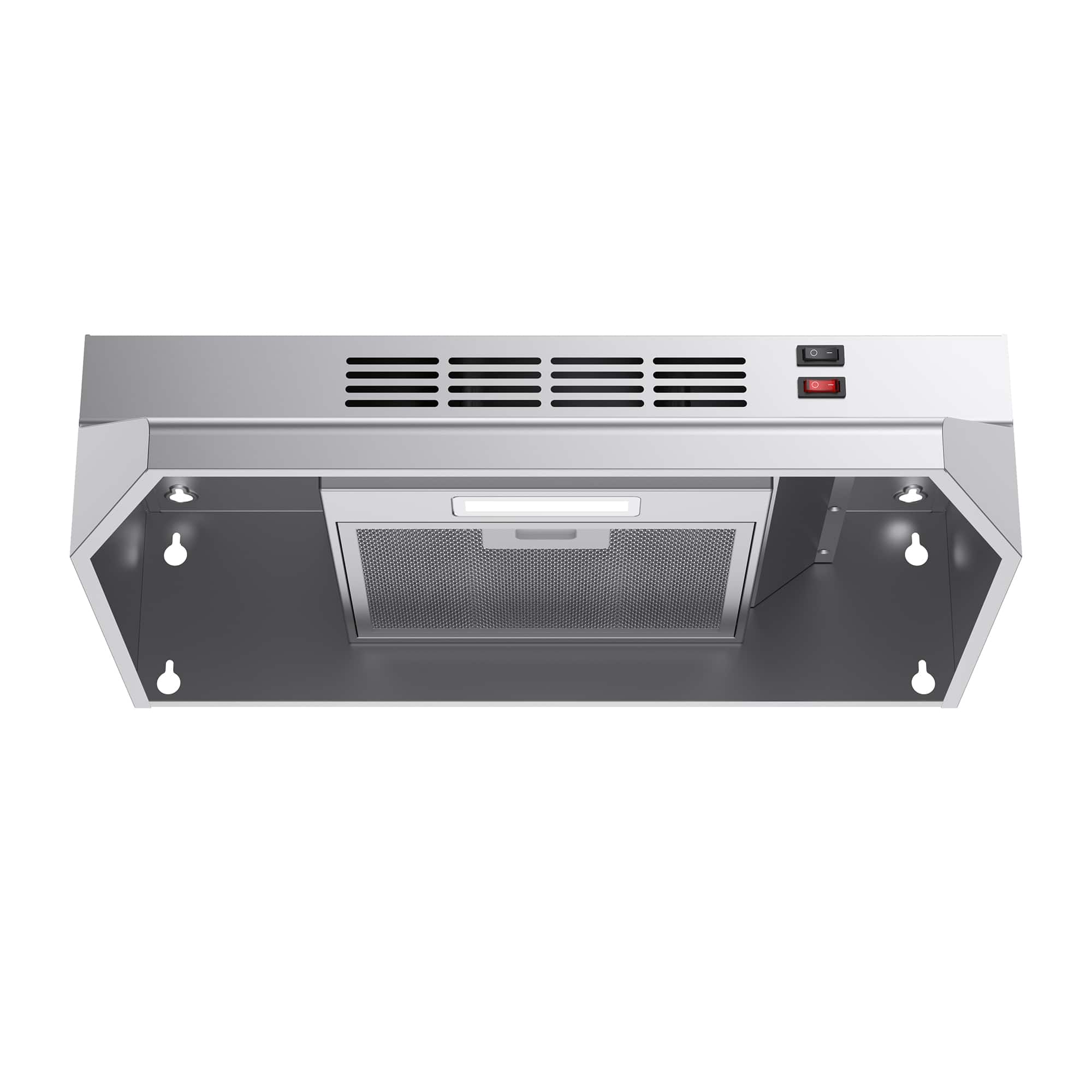 Breezary - 30 inches - Convertible - Under cabinet Range Hood - Stainless Steel