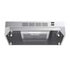 Front. Breezary - 30 inches - Externally Vented & Recirculating - Under cabinet Range Hood - Stainless Steel.