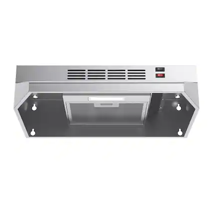 Front. Breezary - 30 inches - Externally Vented & Recirculating - Under cabinet Range Hood - Stainless Steel.
