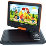 Front. Cinematix - 9" Portable DVD Player - Orange.