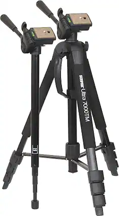 Angle. Sunpak - PlatinumPlus Ultra 7000 2-in-1 70" Tripod and Monopod - Silver.