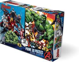 PopMarket - Marvel Avengers 2-Pack contains 2 x 200pc 12x18 in 3D Lenticular Puzzles - COLLECTIBLES - Multicolor