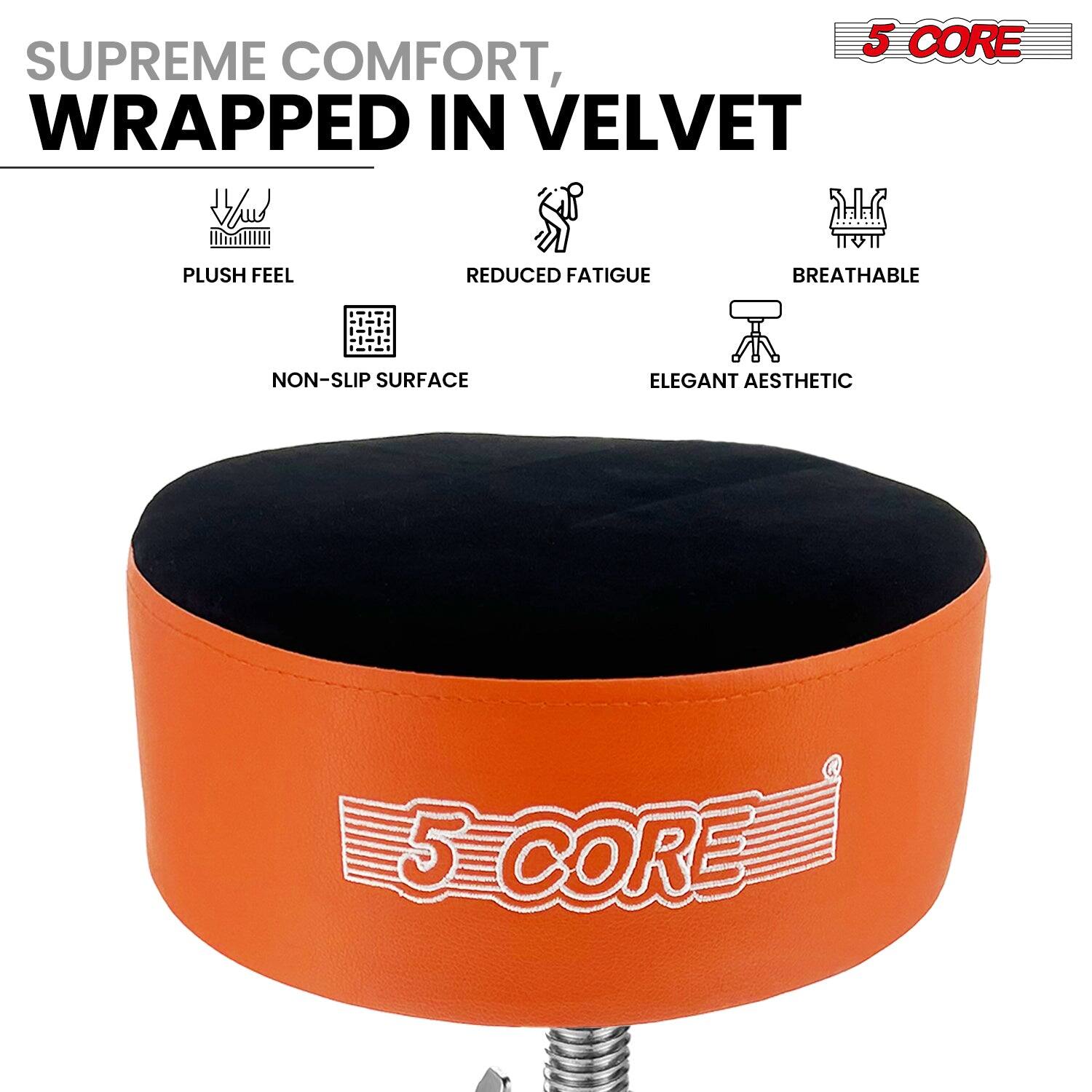 5 CORE  
SUPREME COMFORT, WRAPPED IN VELVET  

- PLUSH FEEL  
- REDUCED FATIGUE  
- BREATHEABLE  
- NON-SLIP SURFACE  
- ELEGANT AESTHETIC  

5 CORE