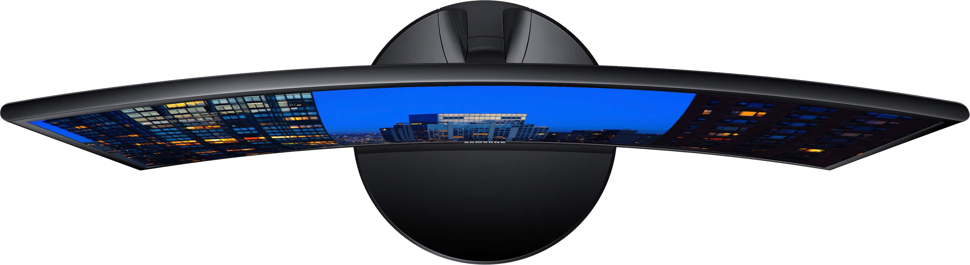 Alt View 12. Samsung - 390C Series 24" LED Curved FHD AMD FreeSync Monitor (HDMI, VGA) - Black.