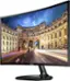 Left. Samsung - 390C Series 24" LED Curved FHD AMD FreeSync Monitor (HDMI, VGA) - Black.