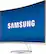 Left. Samsung - CF591 Series C27F591FDN 27" LED Curved FHD FreeSync Monitor - Silver.
