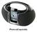 Front Standard. Petra - iLIVE Boombox with FM Radio and Apple® iPhone® and iPod® Dock.