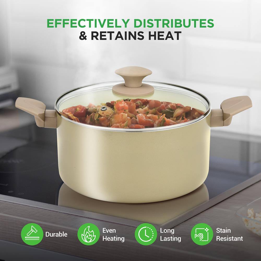 EFFECTIVELY DISTRIBUTES & RETAINS HEAT

- Durable
- Even Heating
- Long Lasting
- Stain Resistant