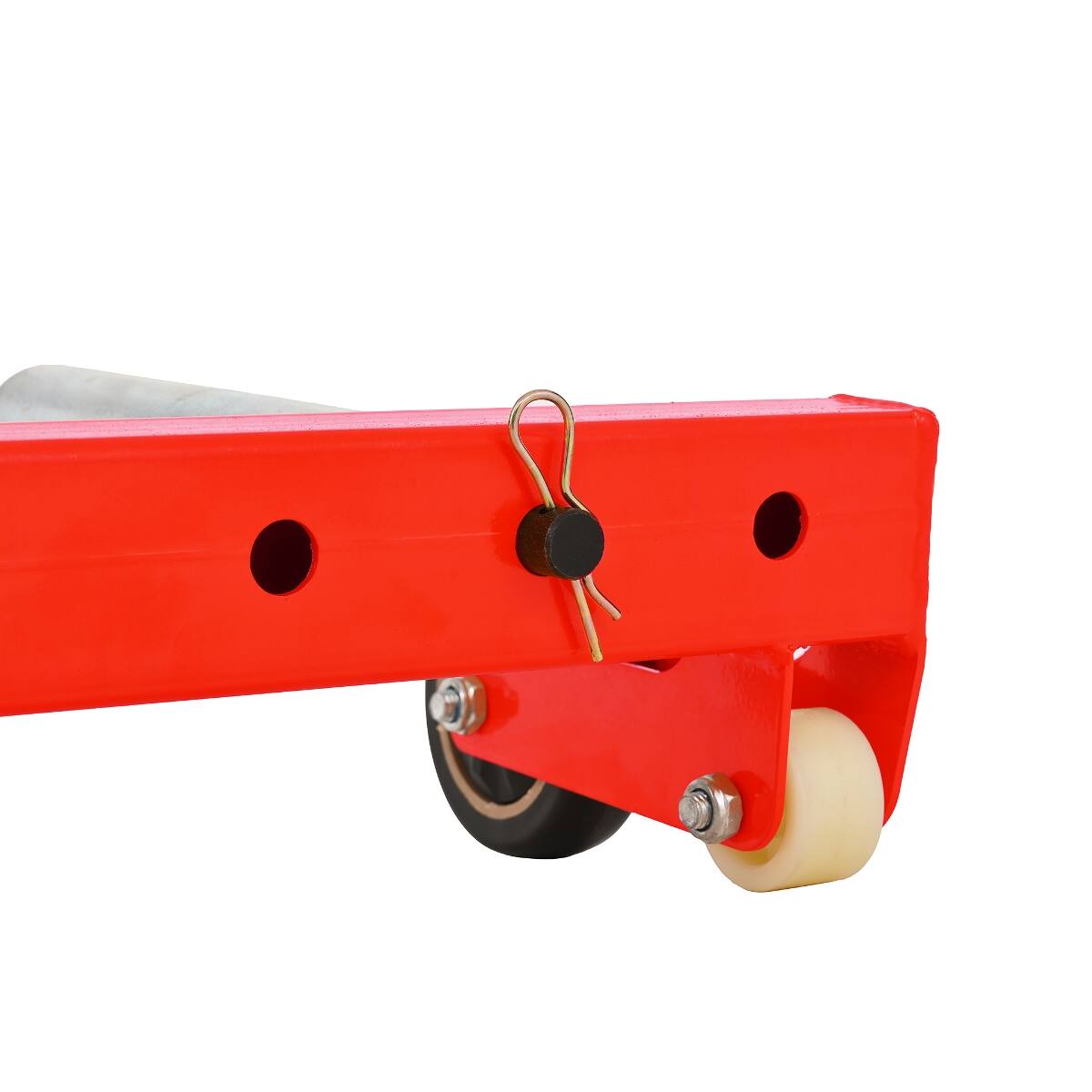 Alt View 7. Ropilly - Ropilly Adjustable Rolling Tire Dolly Heavy Duty Wheel Dolly for Tire Changes, Red, Fits 6.5 to 31.5 Inch Tires - Red.