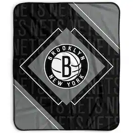 Pegasus - Brooklyn Nets 50" x 60" Diamond Logo Fleece Blanket - Multicolor
