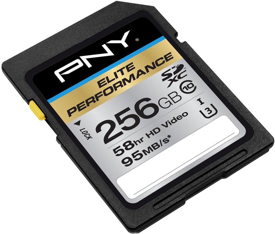 Alt View 11. PNY - 256GB Elite Performance Class 10 U3 SDXC Flash Memory Card.