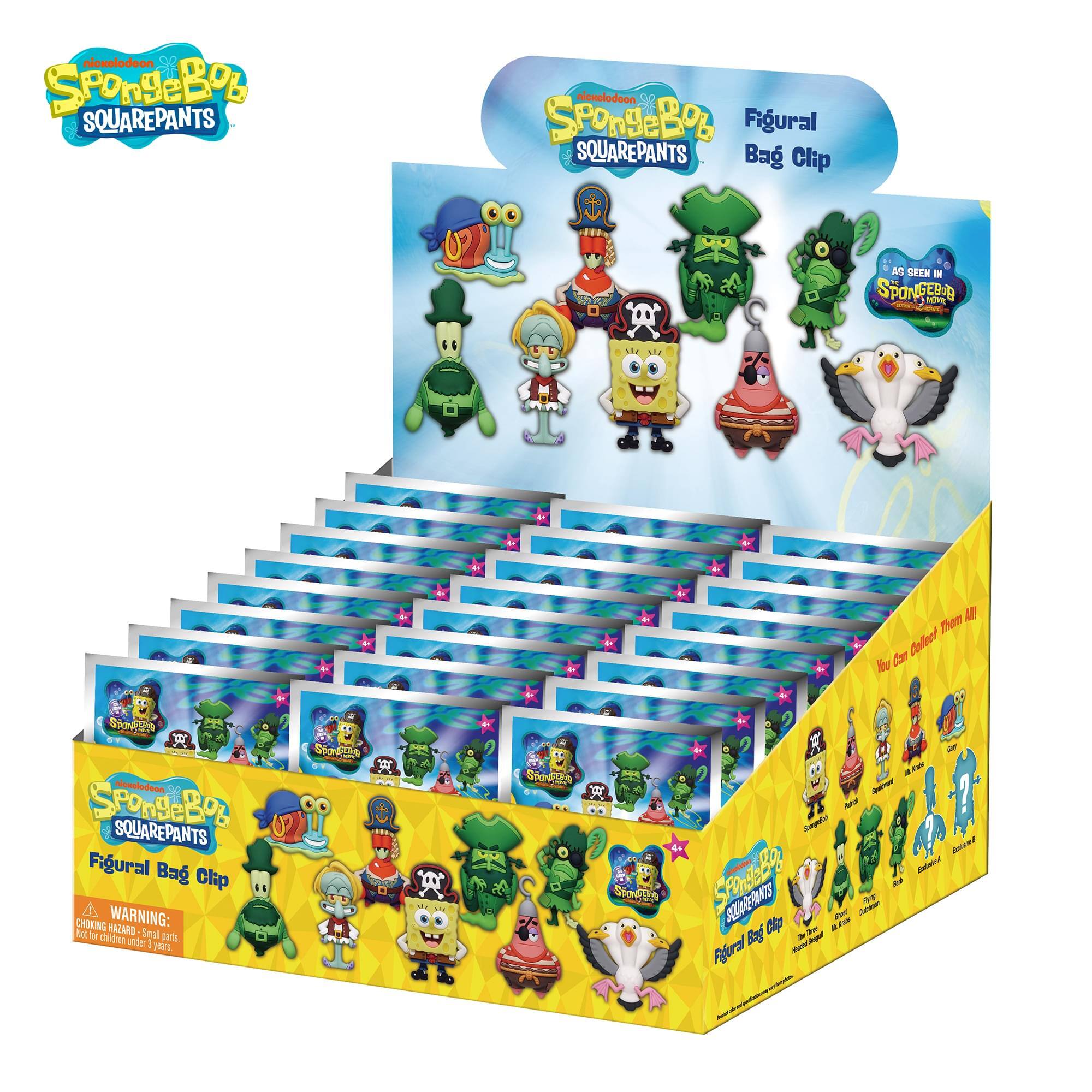 Nickelodeon SpongeBob SquarePants Figural Bag Clip - M  
Choking Warning: Small parts. Not for children under 3 years.