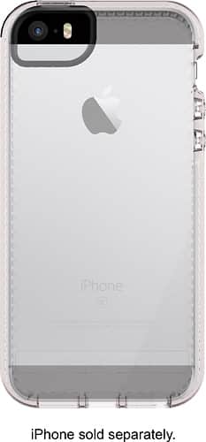 Tech21 - Evo Mesh case for iPhone SE, 5 and 5s - Clear/White - Larger Front