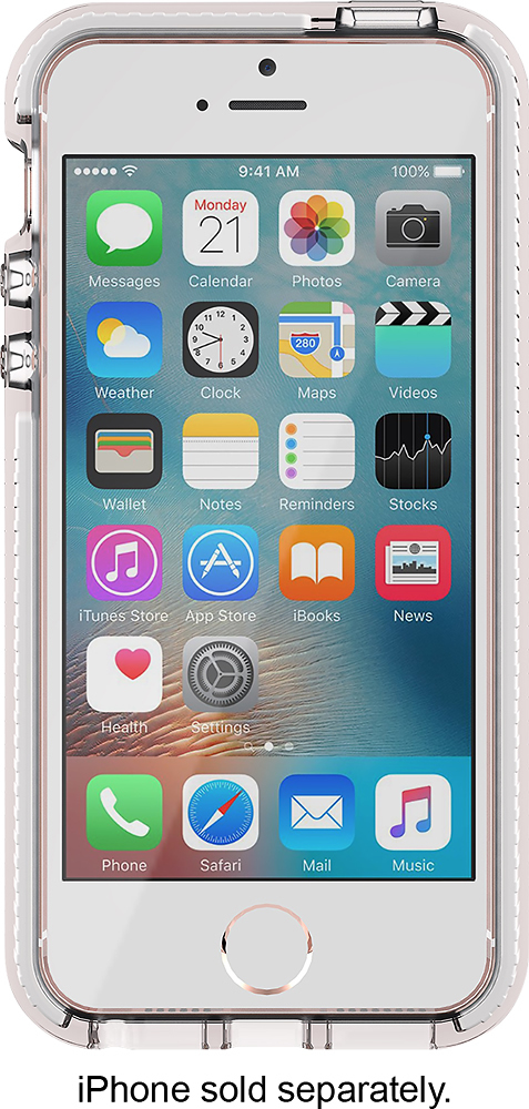Best Buy: Tech21 Evo Mesh case for iPhone SE, 5 and 5s Clear/White 47004BBR