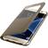 Angle. Samsung - S-View Flip Cover Flip Cover for Galaxy S7 edge - Gold.