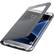 Angle. Samsung - S-View Flip Cover Flip Cover for Galaxy S7 edge - Silver.